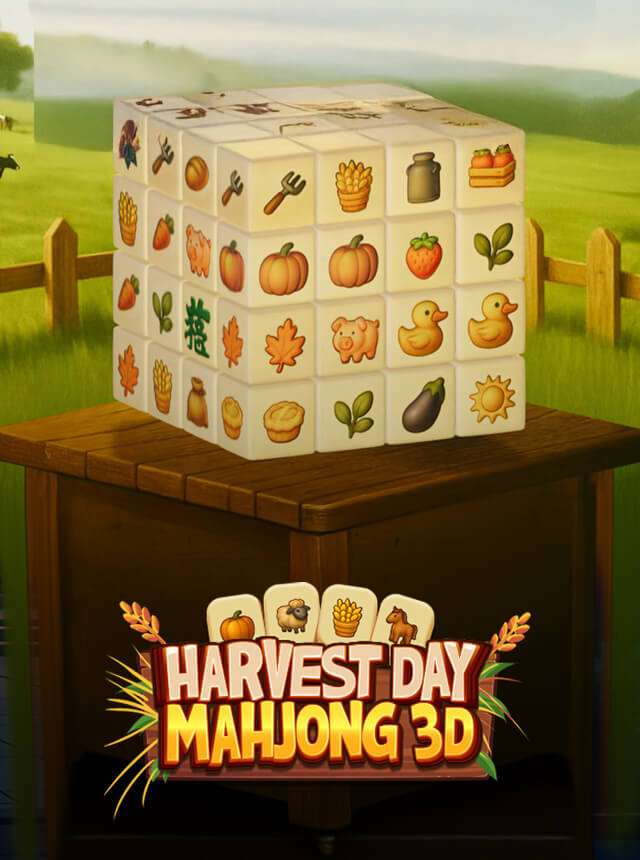 Play Harvest Day Mahjong 3D Online