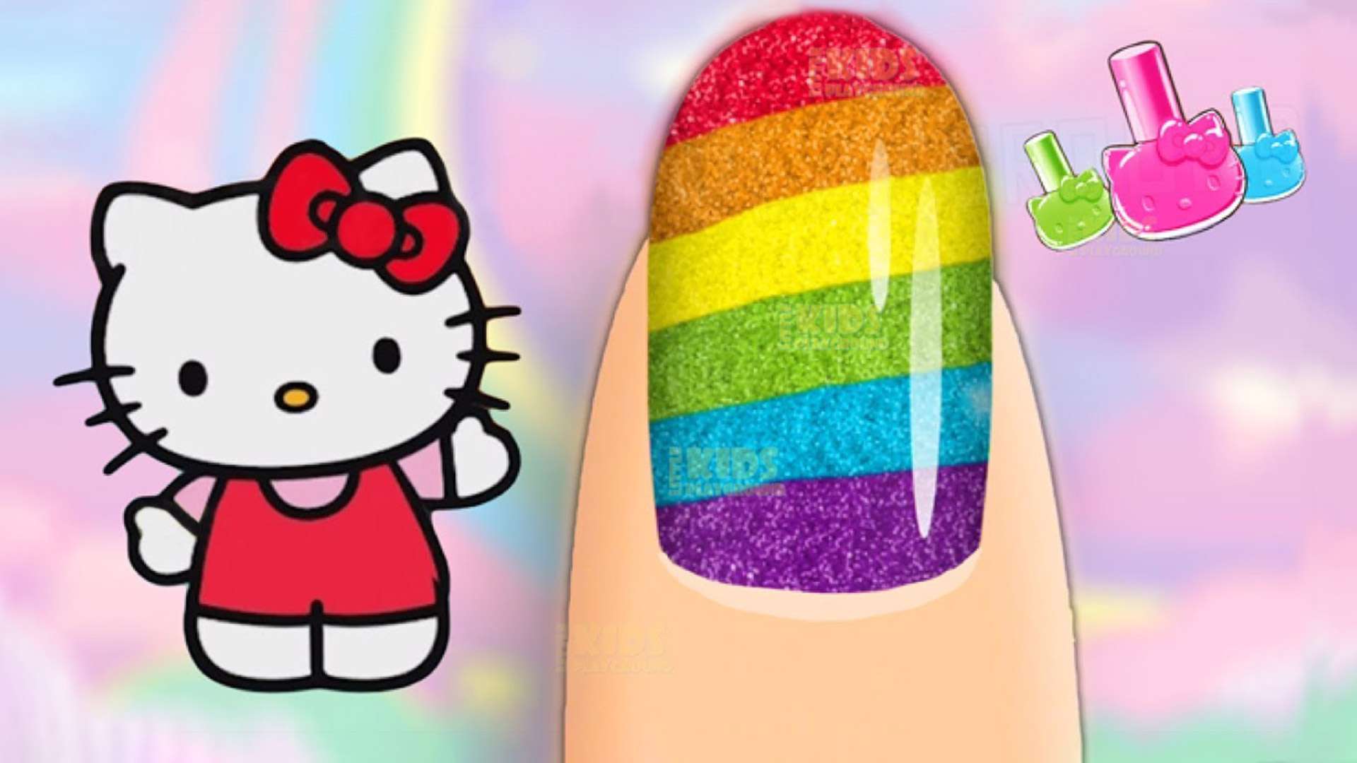 Hello Kitty Nail Salon Fun Game for Kids & Families 