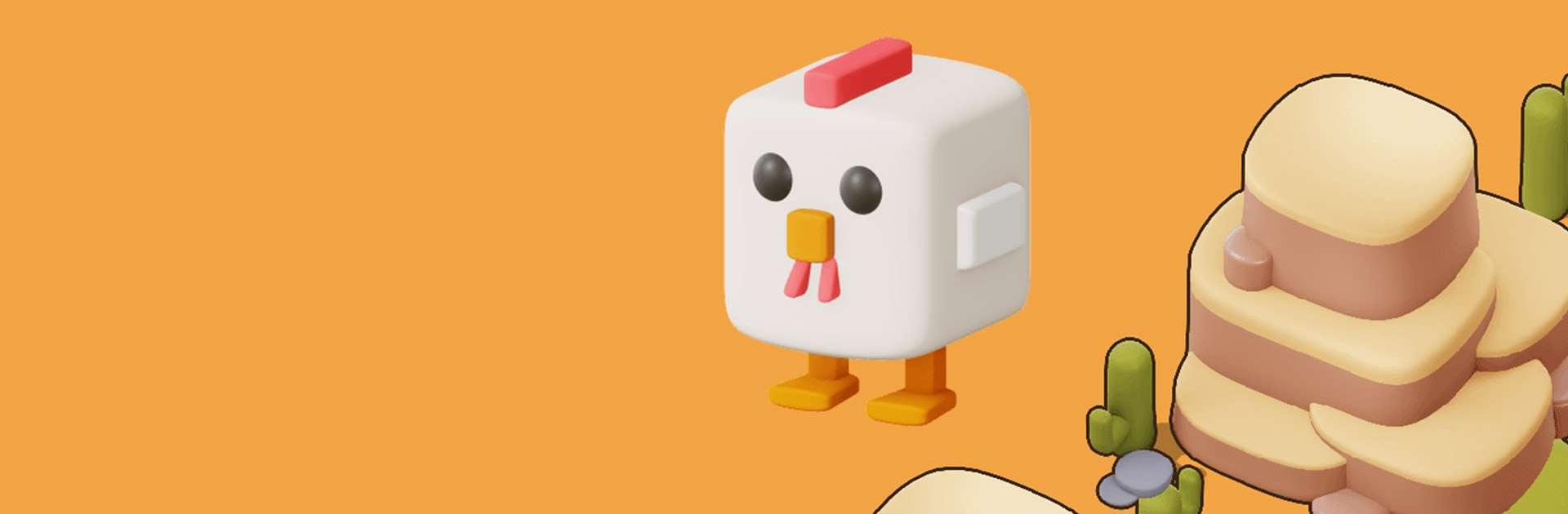 🕹️ Play Crossy Chicken Game: Free Online Isometric Chicken Cross the Road  Video Game for Kids & Adults