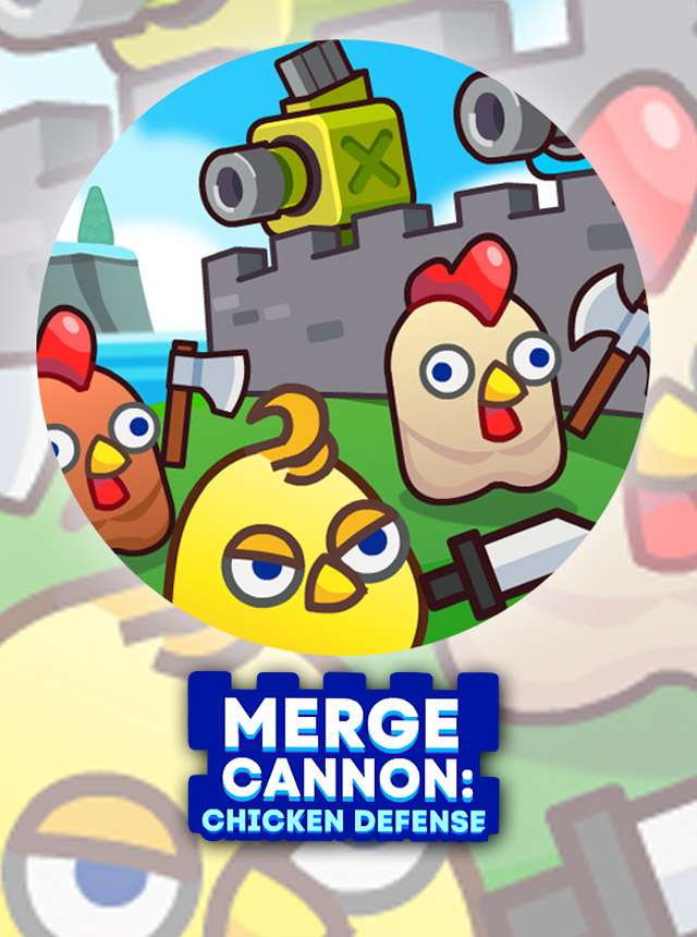 Play Merge Cannon: Chicken Defense Online