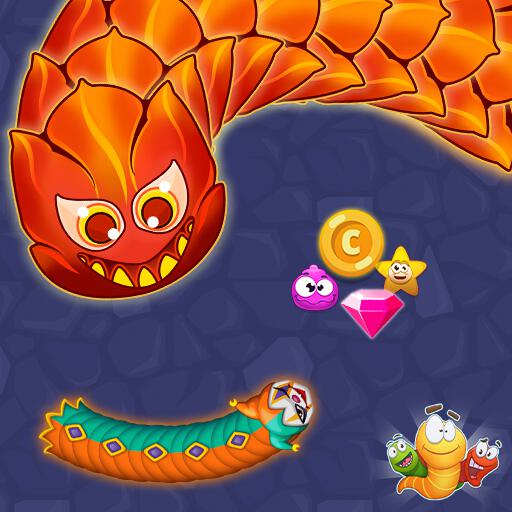 Worm Hunt: Snake Game IO Zone - Free Play & No Download