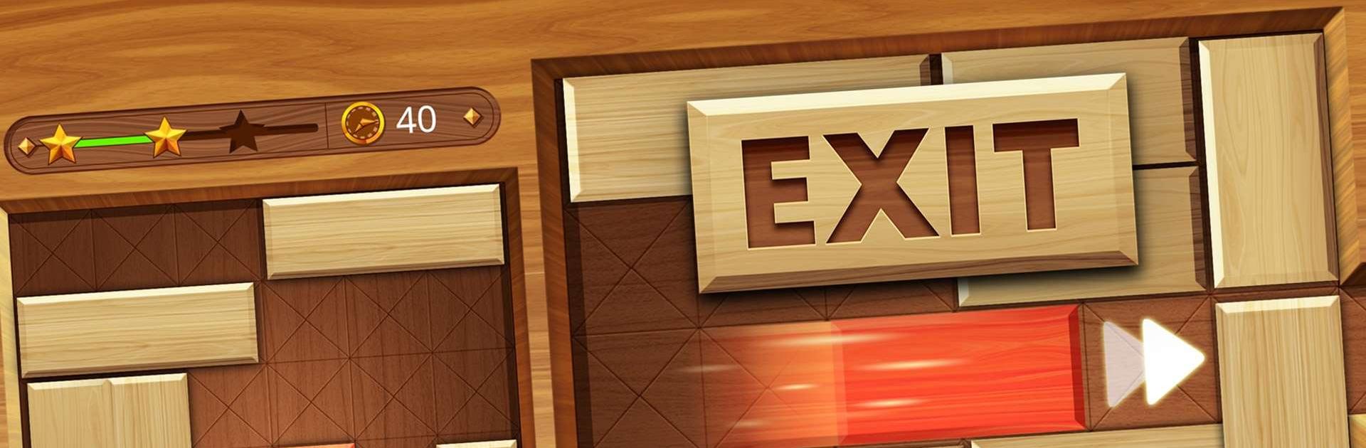 Play EXIT : unblock red wood block Online