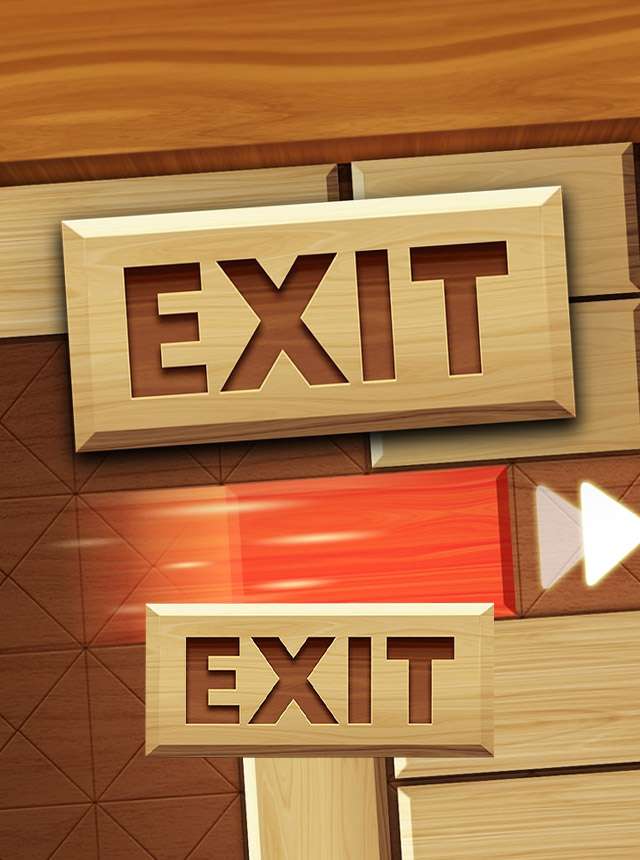 Play EXIT : unblock red wood block Online