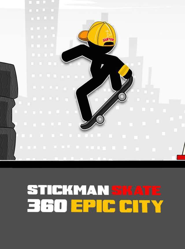 Play Stickman Skate : 360 Epic City Online