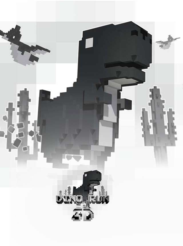 Chrome Dino (3D) Minecraft Skin