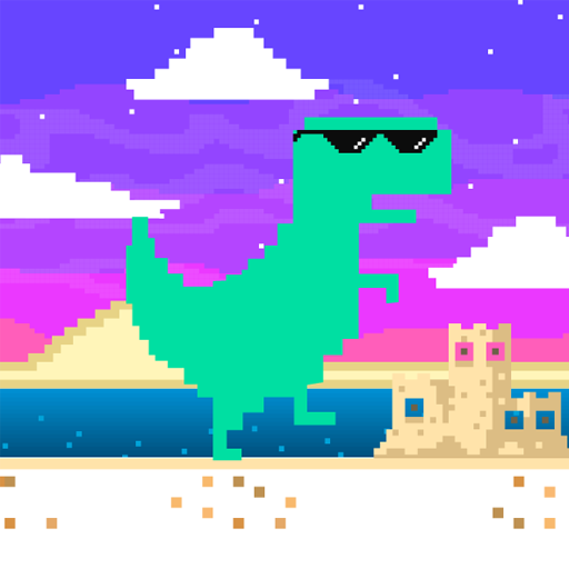 Play Summertime Dino Run Online