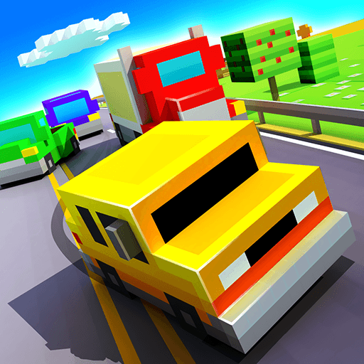 Play Blocky Highway: Traffic Racing online on now.gg