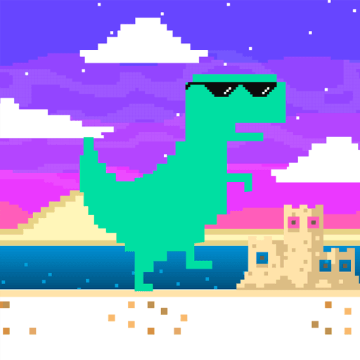 Play Summertime Dino Run online on now.gg