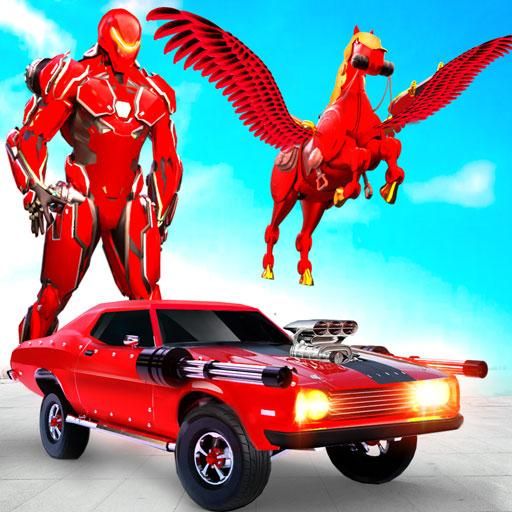 Play Muscle Car Robot Car Game online on now.gg