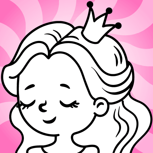 Play Princess coloring pages book online on now.gg