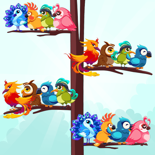 Play Bird Sort Color Puzzle Game online on now.gg