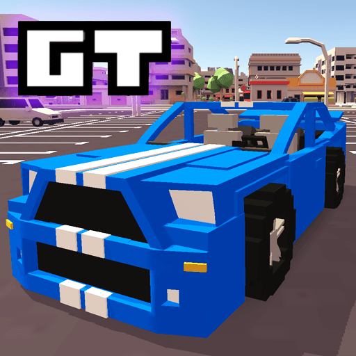 Play Blocky Car Racer - racing game online on now.gg