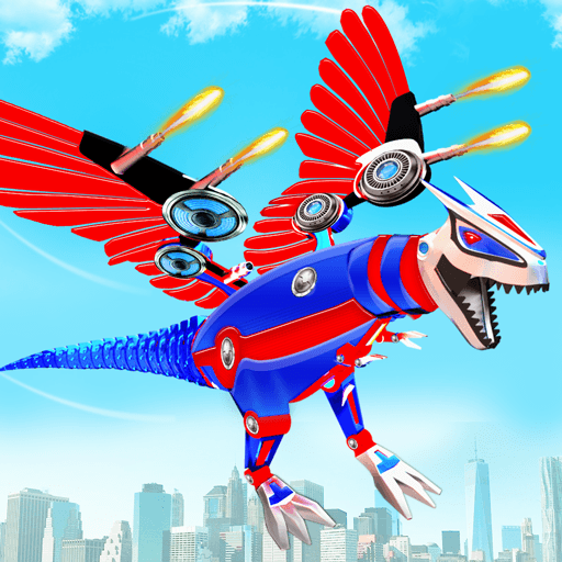Play Dino Transform Robot Car Game online on now.gg