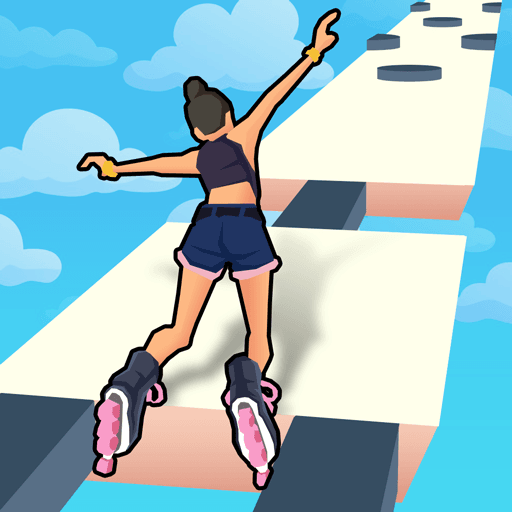 Play Sky Roller: Rainbow Skating online on now.gg