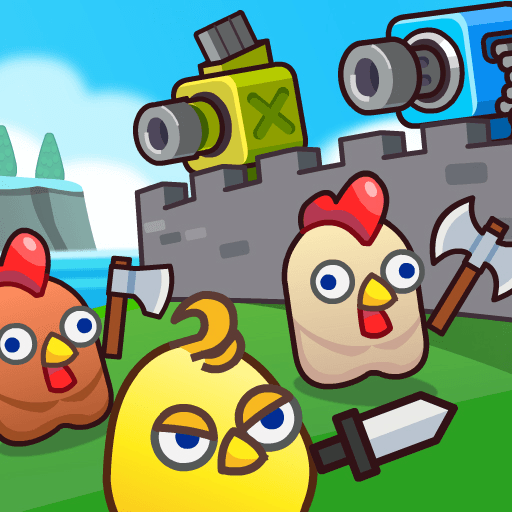Play Merge Cannon: Chicken Defense online on now.gg