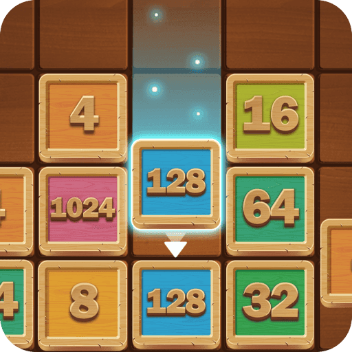 Play Merge Numbers : Wooden edition online on now.gg