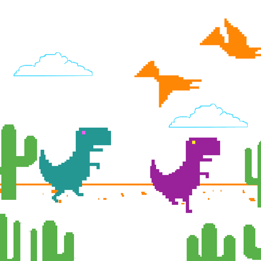 Play 2 Player Dino Run online on now.gg