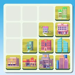 Play 2048 City online on now.gg