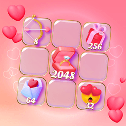 Play 2048 Valentines online on now.gg